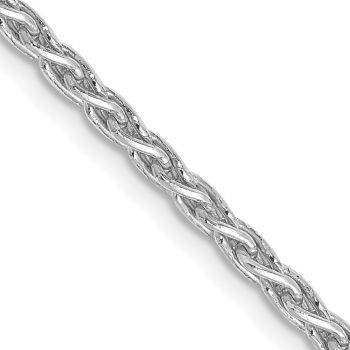 2.25mm 14K White Gold Wheat Chain 2