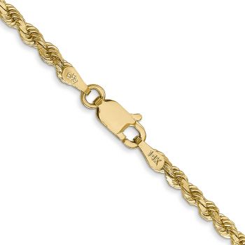 2.75mm 14K Gold Diamond-Cut Rope Chain Necklace 3