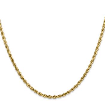 2.75mm 14K Gold Diamond-Cut Rope Chain Necklace