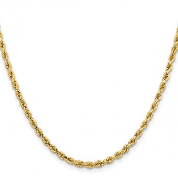 3.25mm Diamond-Cut Rope Chain in 14K Gold