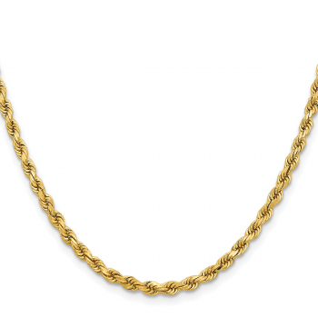 3.75mm Diamond-Cut Rope Chain Necklace in 14K Gold