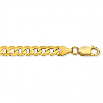 14K Gold 4.75mm Curb Link Chain 3