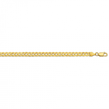 14K Gold 4.75mm Curb Link Chain 2