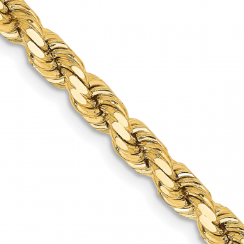 4.25mm 14K Gold Diamond-Cut Rope Chain 2