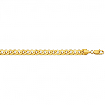 14K Gold 5.75mm Curb Link Chain Necklace 2