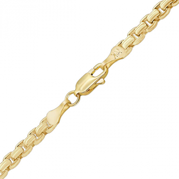 2mm Round Box Chain Necklace in 14K Gold 2