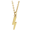 Tiny Lightning Bolt Necklace in 14K Gold