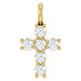 1/3 Carat Diamond Cross Pendant in 14K Gold