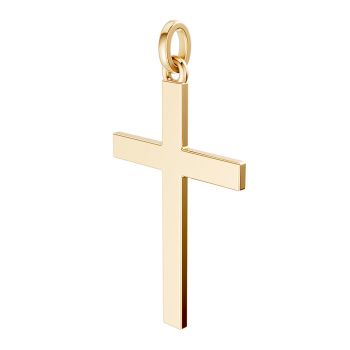 Tender Grace Women's 14K Gold Plain Cross Necklace 5