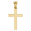 18K Gold Holy Covenant Plain Cross Pendant for Women