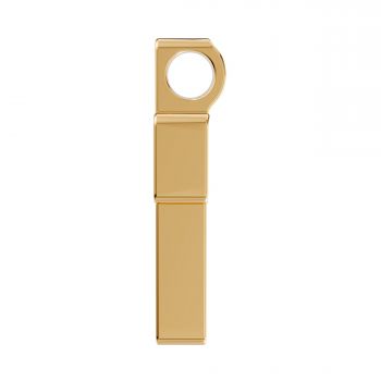 18K Gold Thick Chunky Cross Pendant with Hidden Bail 4