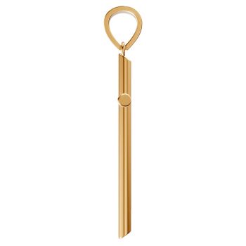 18K Gold Extra-Large Men's Tube Cross Pendant 3