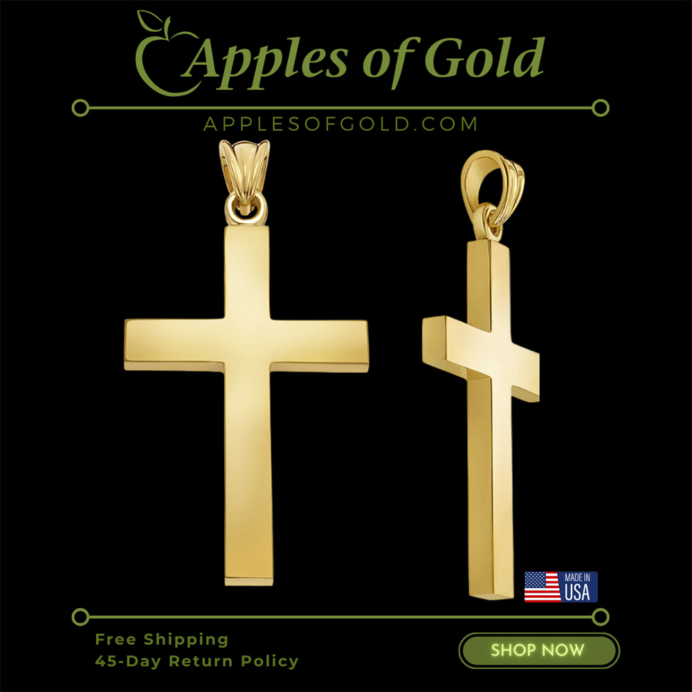 Masculine Devotion: Thick Gold Cross Necklaces for Men