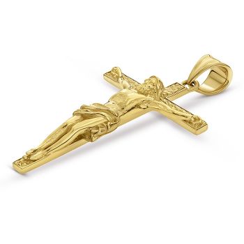 22K Gold Detailed Crucifix Pendant for Men 3