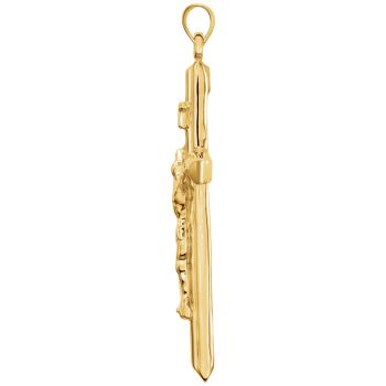 Large 14K Gold Men's Classic Crucifix Pendant 2
