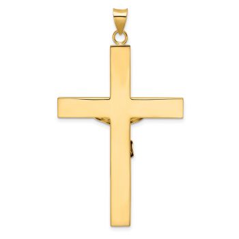 Men's Extra-Large INRI Latin Crucifix Pendant in 14K Two-Tone Gold 3