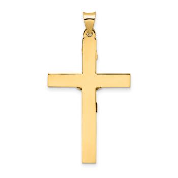 Men's Large INRI Crucifix Pendant in 14K Two-Tone Gold 3