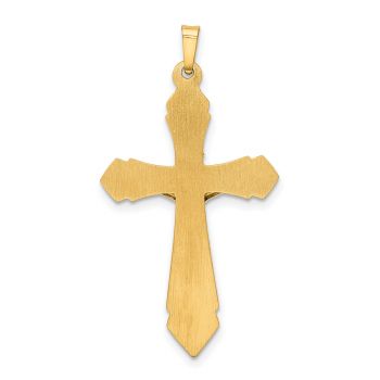 14K Two-Tone Gold Passion INRI Crucifix Pendant 3