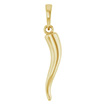 Small 14K Solid Gold Italian Horn Pendant