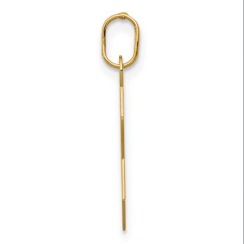 Italian Plain Small Star of David Pendant in 14K Gold 2