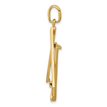 Large 14K Gold Star of David Pendant 2
