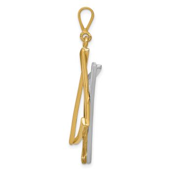 Large Star of David Pendant in 14K Two-Tone Gold 2