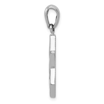 14K White Gold Polished Star of David Pendant 2