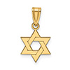 Small 14K Gold Plain Star of David Pendant