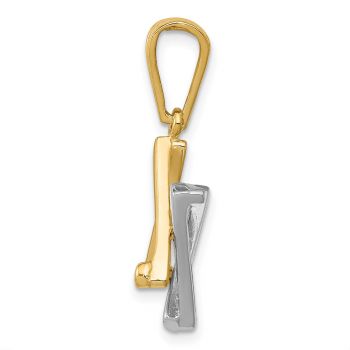 Small Star of David Pendant in 14K Two-Tone Gold 2