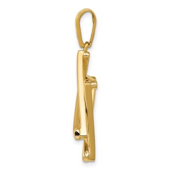 14K Yellow Gold Star of David Pendant 2