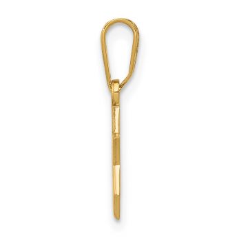 14K Gold Tiny Plain Star of David Pendant 2
