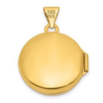 14K Gold Two-Tone Tree of Life Round Locket Pendant 3