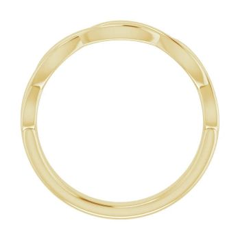 Infinity Wedding Band Ring for Women in 14K Gold 4