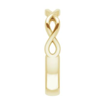 Infinity Wedding Band Ring for Women in 14K Gold 3
