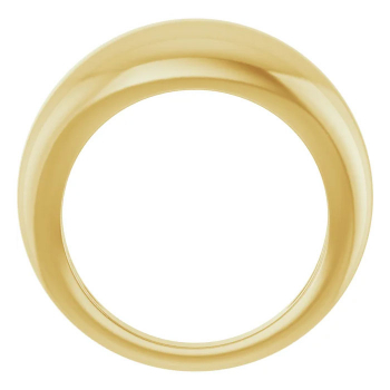 14K Gold 8mm Dome Ring for Women 4