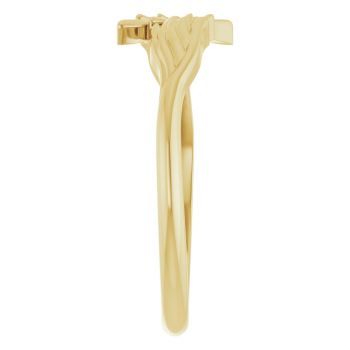 14K Gold Angel Wings Ring 4