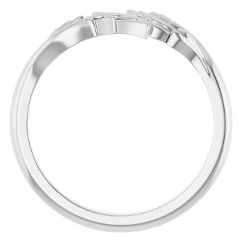 14K White Gold Angel Wings Rings 2