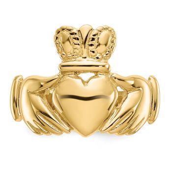 Men's Claddagh Ring in 14K Gold 4
