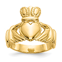 Men's Claddagh Ring in 14K Gold
