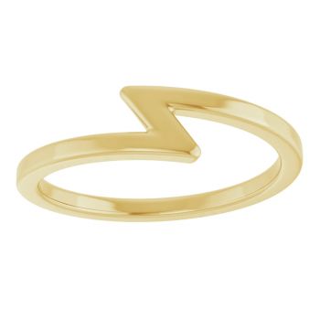 Lightning Bolt Ring in 14K Gold 3