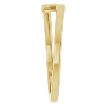 Lightning Bolt Ring in 14K Gold 4