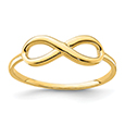 14K Gold Infinity Ring for Women