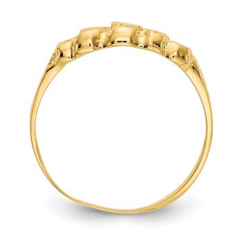 Small 14K Gold Women's Nugget Ring 2
