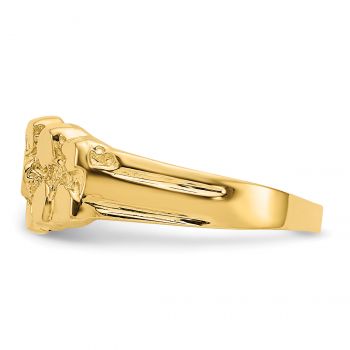 Small 14K Gold Women's Nugget Ring 3