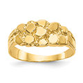 Small 14K Gold Women's Nugget Ring