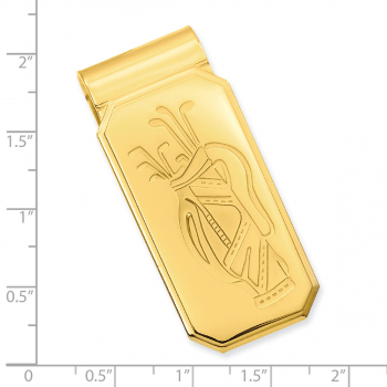 Gold Plated Golf Money Clip 3