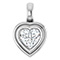0.50 Carat Lab-Grown Diamond Heart-Shaped Pendant in 14K White Gold
