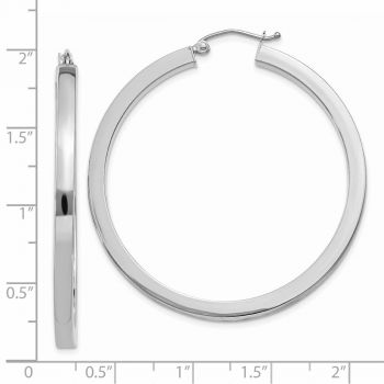 Large 14K White Gold 1 7/8