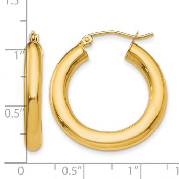 14K Gold Hoop Earrings - 1