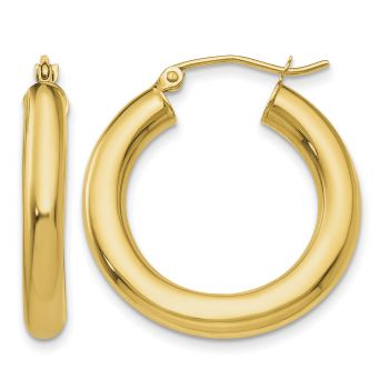 14K Gold Hoop Earrings - 1